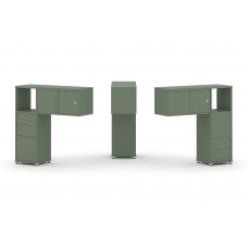 Concept Надставка низкая CN.DNN-004 Кобо/Металл Белый 1099*365*1130