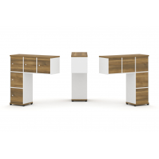 Concept Надставка низкая CN.ONN-007 Сандал Янтарный/Белый Бриллиант/Металл Черный 1099*365*1130