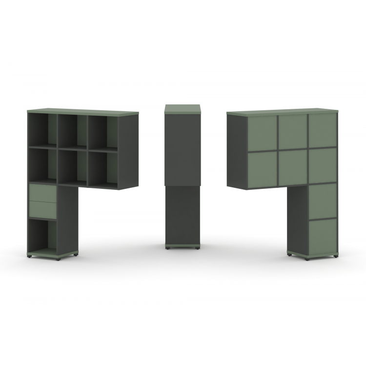 Concept Надставка высокая CN.ONV-002 Кобо/Антрацит/Металл Антрацит 1099*350*1486