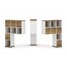 Concept Надставка высокая CN.DNV-005 Сандал Янтарный/Белый Бриллиант/Металл Черный 1099*350*1486