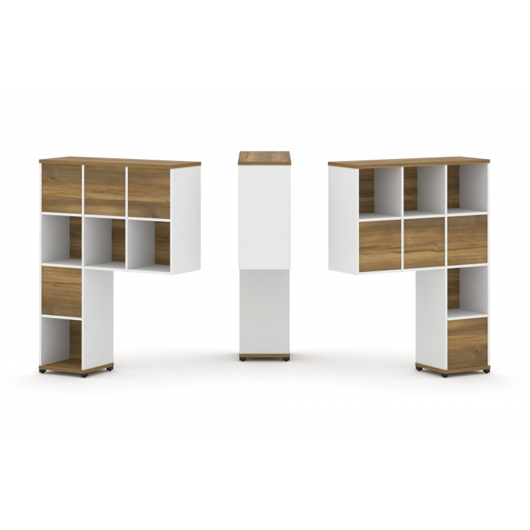 Concept Надставка высокая CN.DNV-005 Сандал Янтарный/Белый Бриллиант/Металл Черный 1099*350*1486