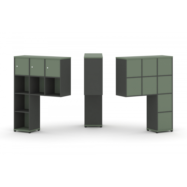 Concept Надставка высокая CN.ONV-003 Кобо/Антрацит/Металл Антрацит 1099*350*1486