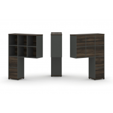 Concept Надставка высокая CN.ONV-007 Дуб Мали/Антрацит/Металл Антрацит 1099*350*1486