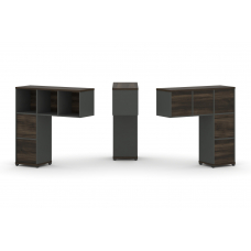 Concept Надставка низкая CN.ONN-003 Дуб Мали/Антрацит/Металл Антрацит 1099*365*1130