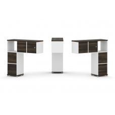 Concept Надставка низкая CN.DNN-004 Дуб Мали/Белый Бриллиант/Металл Белый 1099*365*1130