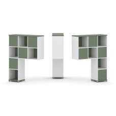 Concept Надставка высокая CN.DNV-001 Кобо/Белый Бриллиант/Металл Белый 1099*350*1486