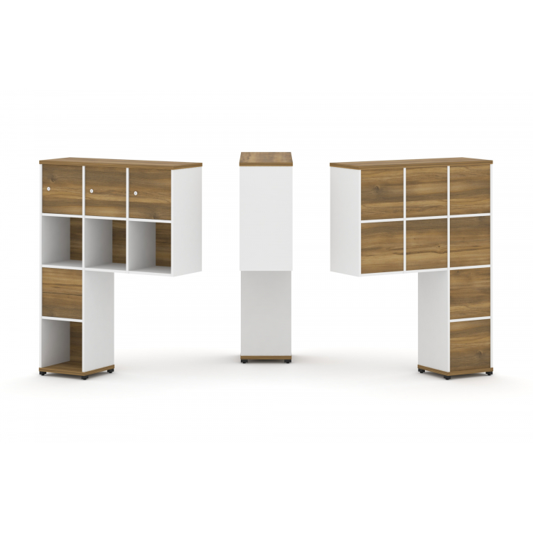 Concept Надставка высокая CN.ONV-004 Сандал Янтарный/Белый Бриллиант/Металл Черный 1099*350*1486