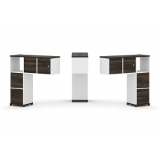 Concept Надставка низкая CN.DNN-004 Дуб Мали/Белый Бриллиант/Металл Черный 1099*365*1130