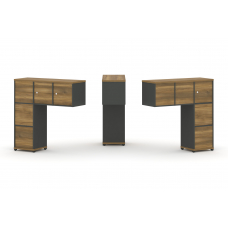 Concept Надставка низкая CN.DNN-005 Сандал Янтарный/Антрацит/Металл Антрацит 1099*365*1130