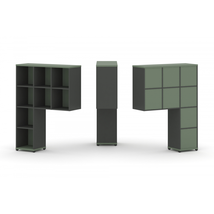 Concept Надставка высокая CN.ONV-001 Кобо/Антрацит/Металл Антрацит 1099*350*1486