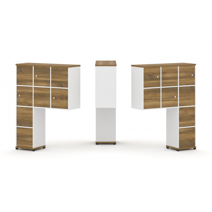 Concept Надставка высокая CN.DNV-004 Сандал Янтарный/Белый Бриллиант/Металл Черный 1099*350*1486