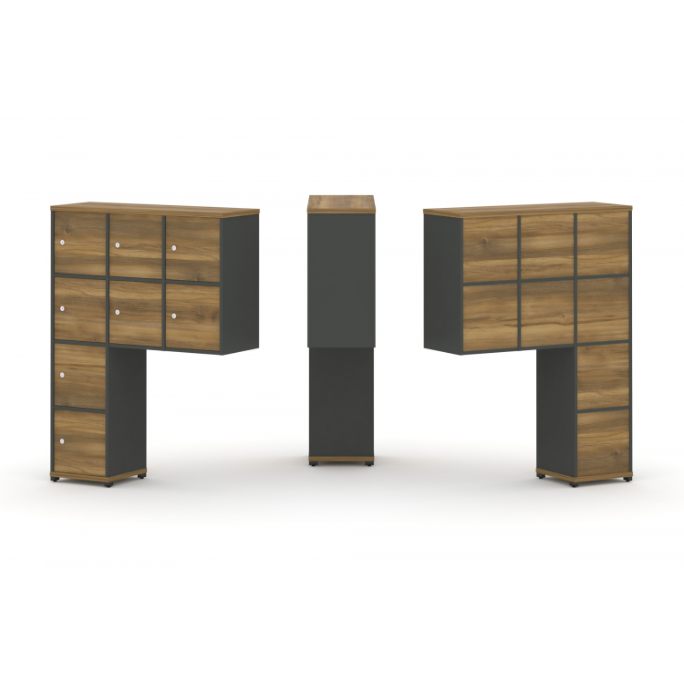 Concept Надставка высокая CN.ONV-010 Сандал Янтарный/Антрацит/Металл Антрацит 1099*350*1486