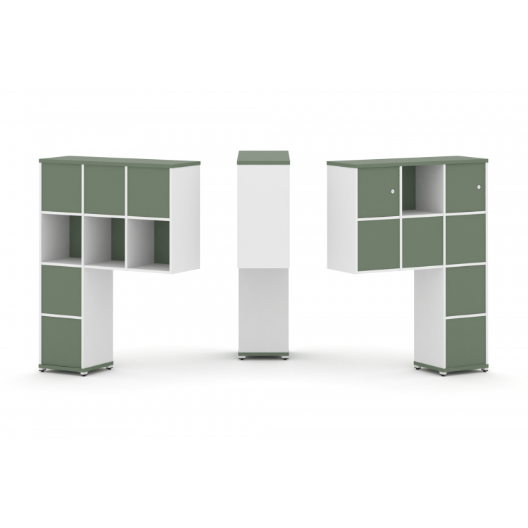 Concept Надставка высокая CN.DNV-007 Кобо/Белый Бриллиант/Металл Белый 1099*350*1486