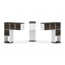 Concept Надставка низкая CN.DNN-002 Дуб Мали/Белый Бриллиант/Металл Белый 1099*365*1130