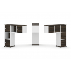 Concept Надставка низкая CN.ONN-002 Дуб Мали/Белый Бриллиант/Металл Черный 1099*365*1130