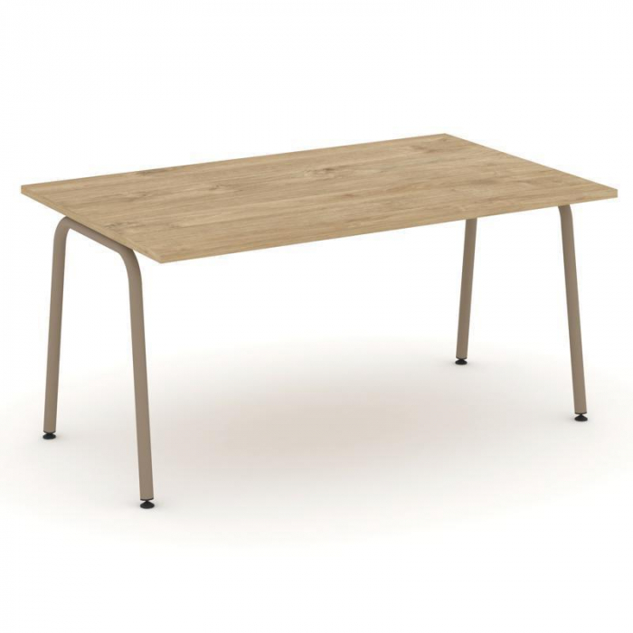 Estetica Стол переговорный ES.PRG-1.4-K Тиквуд Светлый/Металл Латте 1580*980*750