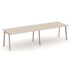 Estetica Стол переговорный ES.PRG-2.4-P Капучино/Металл Латте 3160*980*750
