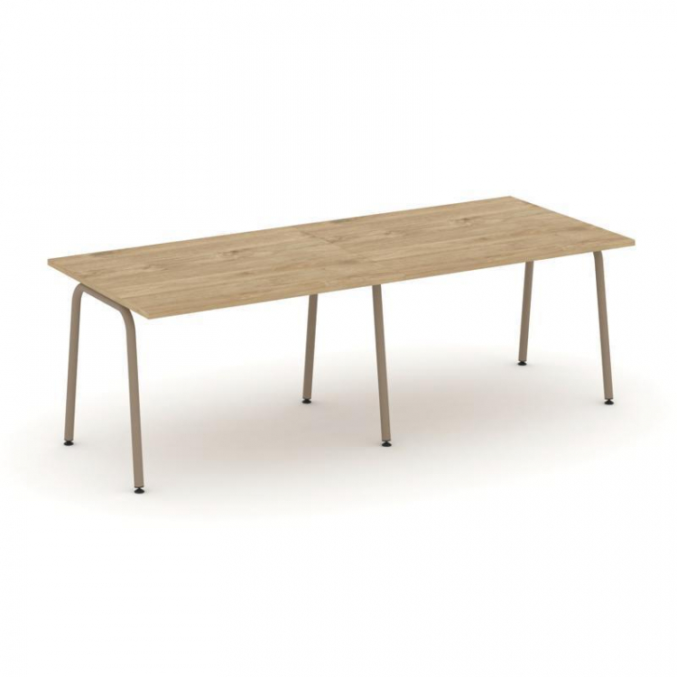 Estetica Стол переговорный ES.PRG-2.2-K Тиквуд Светлый/Металл Латте 2360*980*750