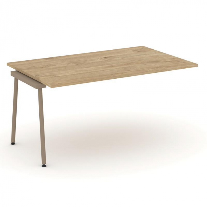 Эстетика Проходной наборный элемент перег. стола ES.NPRG-1.4-K Тиквуд Светлый/Металл Латте 1580*980*