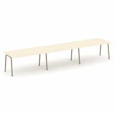 Estetica Стол переговорный ES.PRG-3.4-K Сатин/Металл Латте 4740*980*750