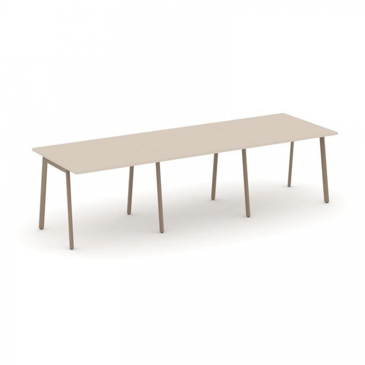 Estetica Стол переговорный ES.PRG-3.1-P Капучино/Металл Латте 2940*980*750