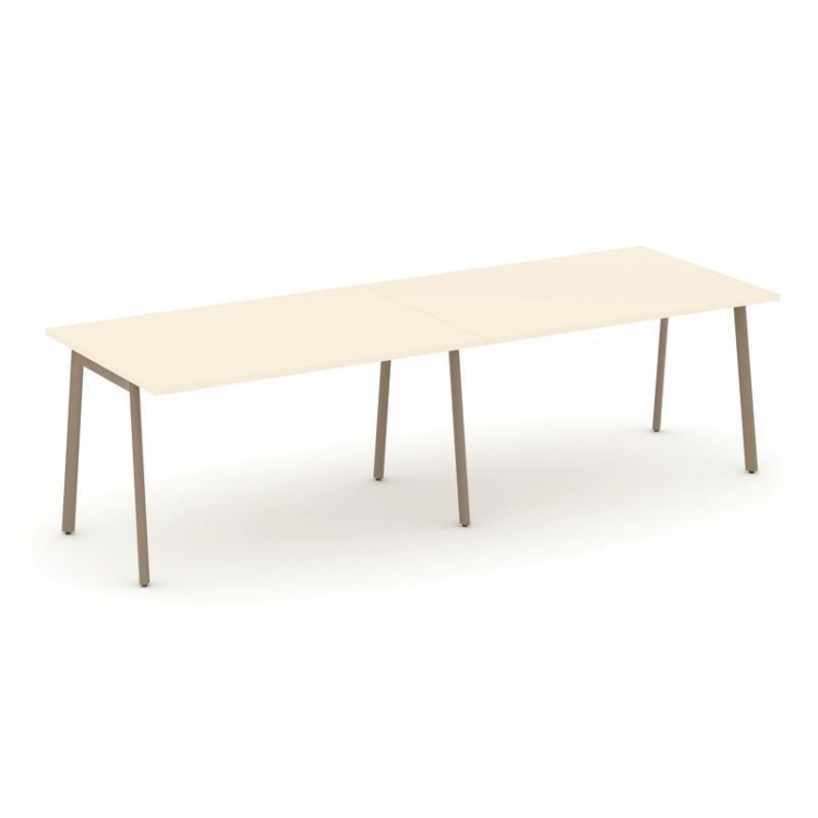 Estetica Стол переговорный ES.PRG-2.3-P Сатин/Металл Латте 2760*980*750
