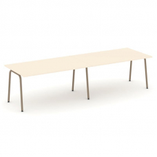 Estetica Стол переговорный ES.PRG-2.4-K Сатин/Металл Латте 3160*980*750