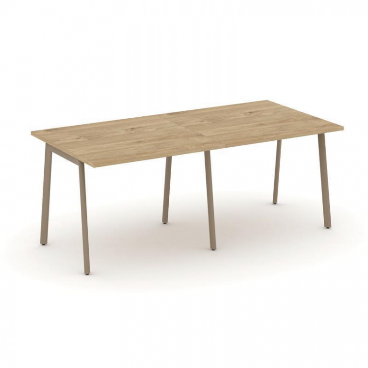 Estetica Стол переговорный ES.PRG-2.1-P Тиквуд Светлый/Металл Латте 1960*980*750