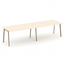 Estetica Стол переговорный ES.PRG-2.4-P Сатин/Металл Латте 3160*980*750