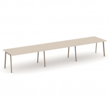 Estetica Стол переговорный ES.PRG-3.4-P Капучино/Металл Латте 4740*980*750