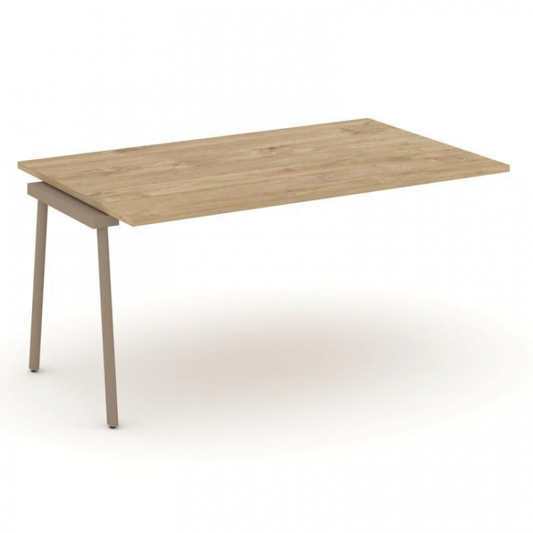 Estetica Проходной наборный элемент перег. стола ES.NPRG-1.4-P Тиквуд Светлый/Металл Латте 1580*980*