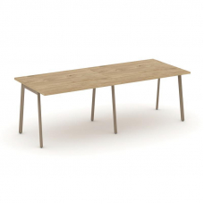 Estetica Стол переговорный ES.PRG-2.2-P Тиквуд Светлый/Металл Латте 2360*980*750