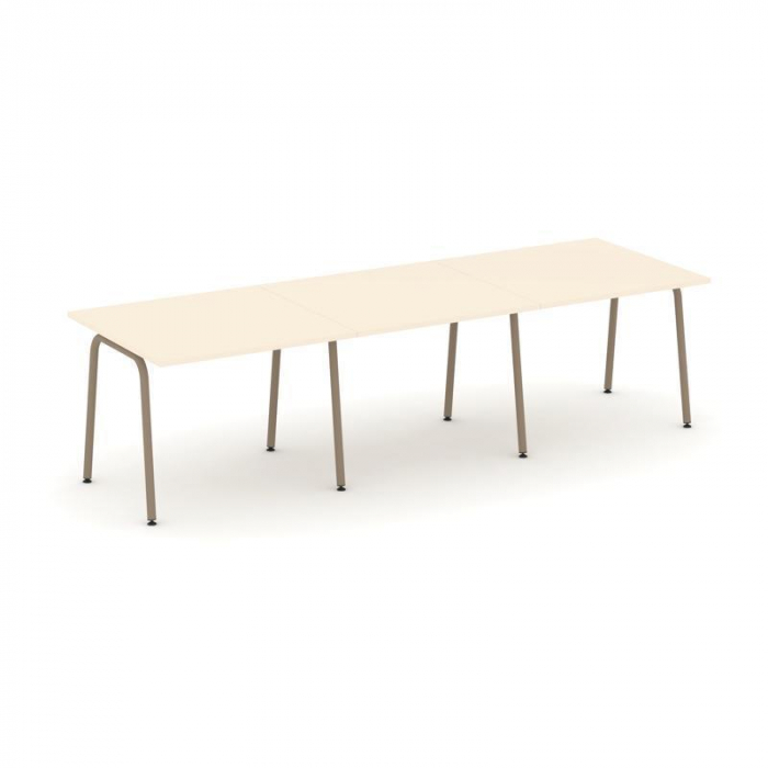 Estetica Стол переговорный ES.PRG-3.1-K Сатин/Металл Латте 2940*980*750