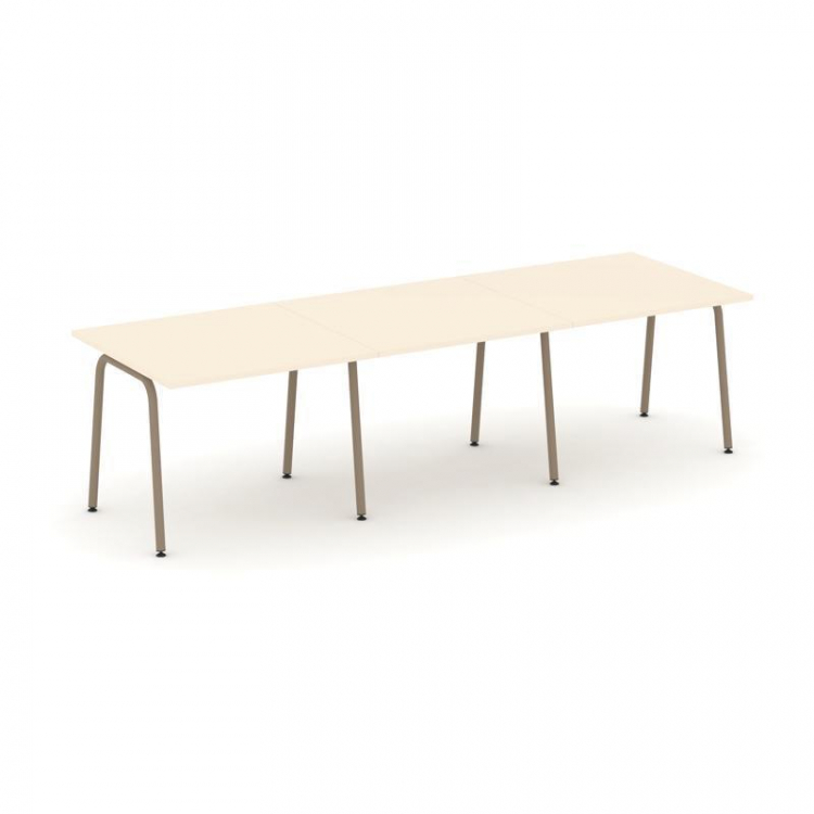 Estetica Стол переговорный ES.PRG-3.1-K Сатин/Металл Латте 2940*980*750