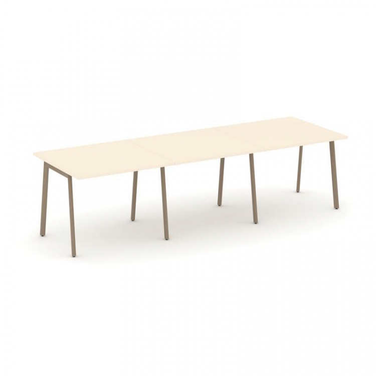 Estetica Стол переговорный ES.PRG-3.1-P Сатин/Металл Латте 2940*980*750