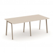 Estetica Стол переговорный ES.PRG-2.1-P Капучино/Металл Латте 1960*980*750
