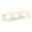 Estetica Стол переговорный ES.PRG-3.2-P Сатин/Металл Латте 3540*980*750