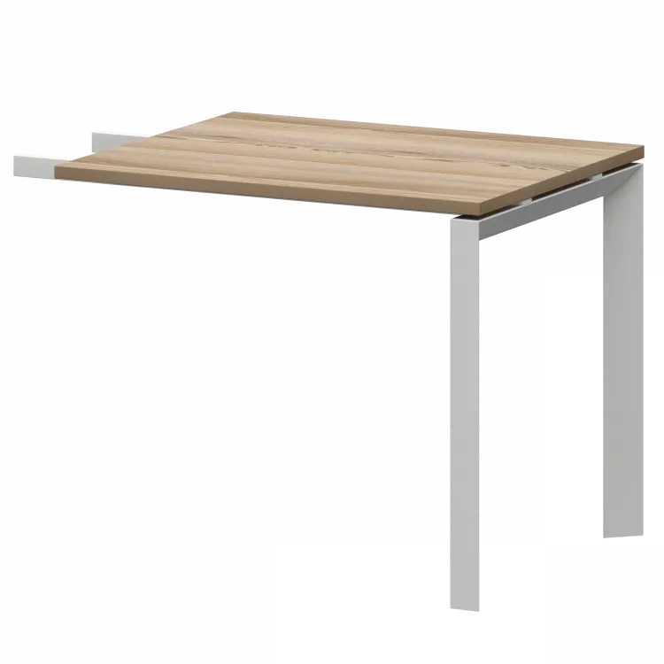 Бриф-приставка на металлокаркасе дуб сафари/белый НТМПБ-П-709 Дуб сафари/Антрацит 900x730x750 Аргентум-МП