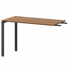 Бриф-приставка на металлокаркасе АМ-120.60 Орех гварнери/Антрацит 1200x600x760 Арго-М