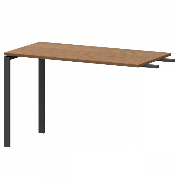 Бриф-приставка на металлокаркасе АМ-120.60 Орех гварнери/Антрацит 1200x600x760 Арго-М