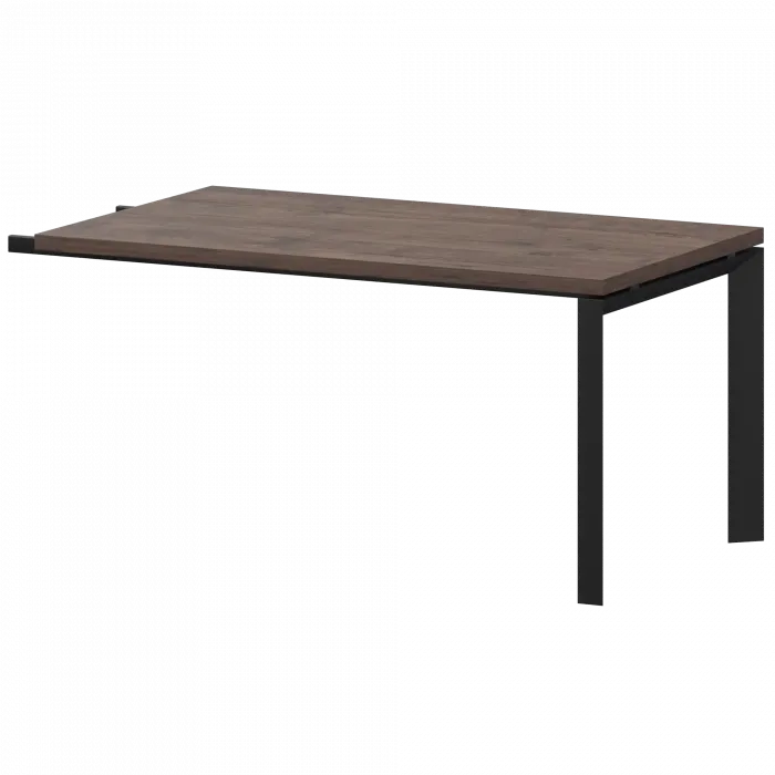 Конференц-приставка на металлокаркасе КТМ-03.38 Дуб апрель/Черный 1350x800x750 Акцент