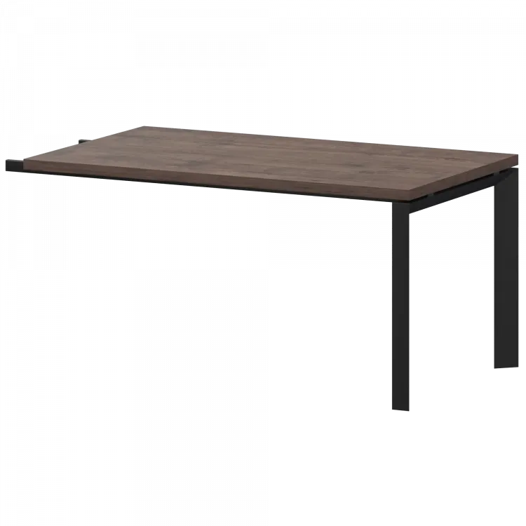 Конференц-приставка на металлокаркасе КТМ-03.38 Дуб апрель/Черный 1350x800x750 Акцент