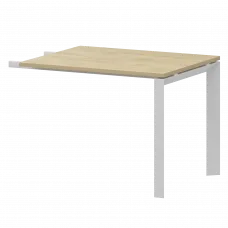 Бриф-приставка на металлокаркасе дуб сафари/белый НТМПБ-П-709 Баттл Рок/Белый 900x730x750 Аргентум-МП