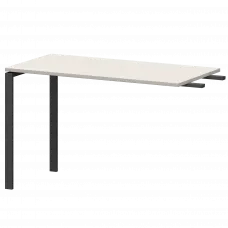 Бриф-приставка на металлокаркасе АМ-120.60 Ясень шимо/Антрацит 1200x600x760 Арго-М