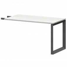 Бриф-приставка на металлокаркасе НТМПБ.О-735 Сосна винтер/Антрацит 1350x730x750 Аргентум-МП