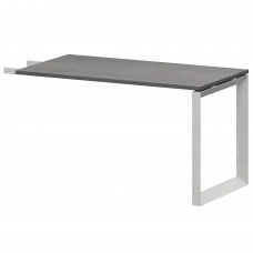 Бриф-приставка на металлокаркасе НТМПБ.О-735 Лиственница/Белый 1350x730x750 Аргентум-МП