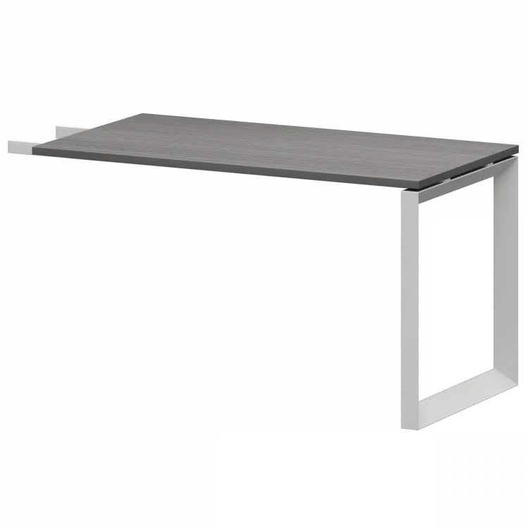 Бриф-приставка на металлокаркасе НТМПБ.О-735 Лиственница/Белый 1350x730x750 Аргентум-МП