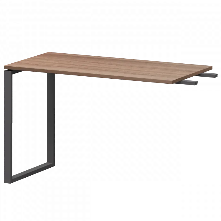 Бриф-приставка на металлокаркасе АМ.О-120.60 Темный шимо/Антрацит 1200x600x760 Арго-М