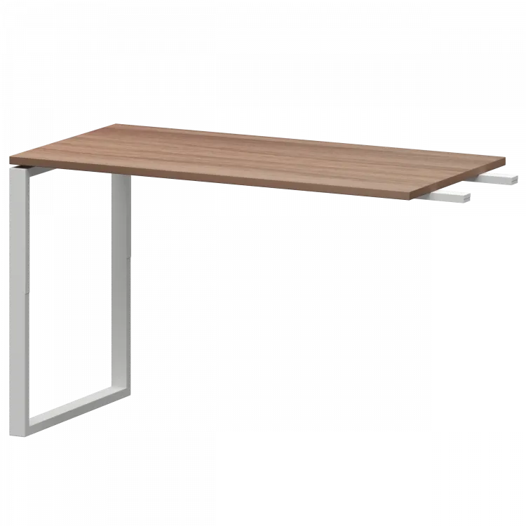 Бриф-приставка на металлокаркасе АМ.О-120.60 Темный шимо/Белый 1200x600x760 Арго-М