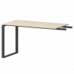 Бриф-приставка на металлокаркасе АМ.О-120.60 Бук/Антрацит 1200x600x760 Арго-М